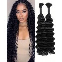 Deep Wave Bulk Human Hair For Braiding No Weft 100% Human Hair Extensions Micro Braiding Hair 100g/Bundle,YS12