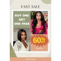 Buy 1 Send 1 Free Wigs HD Lace Body Wave Wigs with Bob Wigs ,YS08