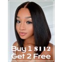 Buy 1 send 1 free bob wigs summer short bob hair 8x6 007 lace pre plucked hairline wigs ,YS471