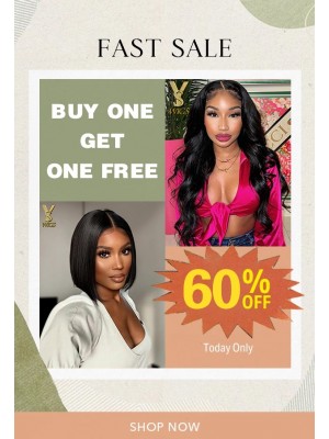 Buy 1 Send 1 Free Wigs HD Lace Body Wave Wigs with Bob Wigs ,YS08